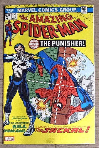 AMAZING SPIDER-MAN #129 FACSIMILE FOIL EDITION NM 1ST APPEARANCE OF THE PUNISHER