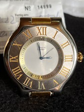CARTIER Must de Cartier Tischuhr Wecker Jubiläummodell 150 Jahre Cartier