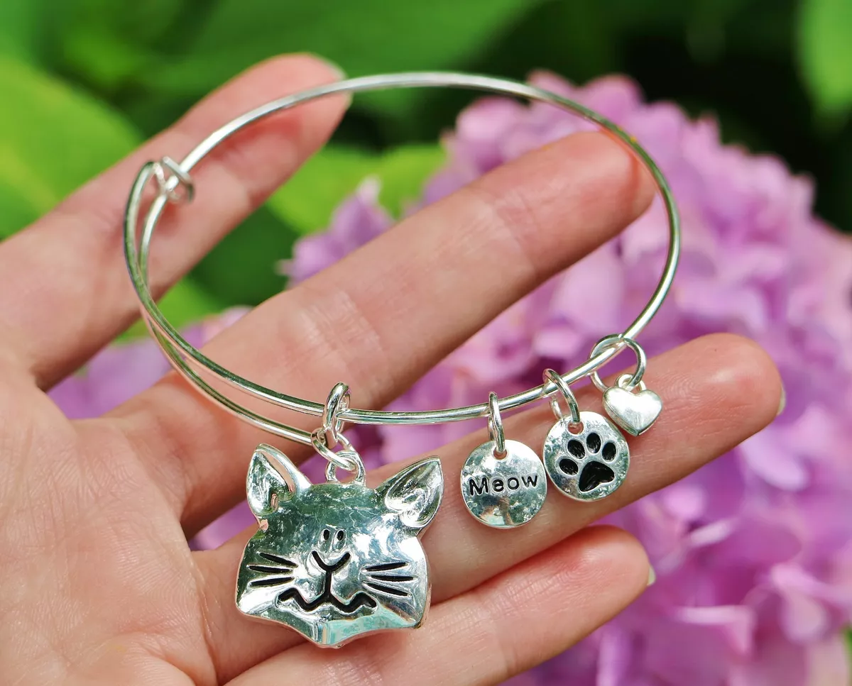 Silver Oxidised My Cat Charm Bracelet | Nomination Italy