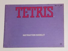 Nintendo NES Tetris Instruction Booklet Only