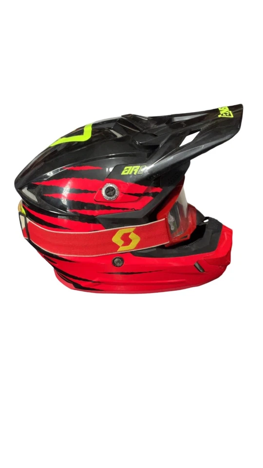 Answer Racing AR1 Pro Glo Helmet Size Large (59-60cm) COMES WITH SCOTT GOGGLES - Image 4 of 4