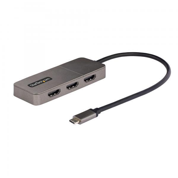 Startech - Display And Video Adapt. ADATTATORE USB-C HDMI 3 PORTE MST 4K 60HZ -