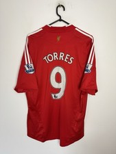 MAGLIA CALCIO HOME LIVORPOOL 2008/2010 #9 TORRES ADIDAS JERSEY TAGLIA XL ADULTO