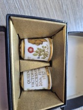 Royal Crown Derby Set Of Two Thimbles  in original box fantastic condition 