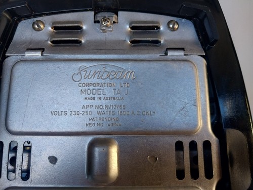 Vintage Sunbeam Toastermatic Toaster TA-J Made In Australia *Read Description* - Picture 8 of 12