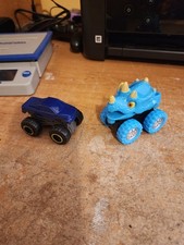 Lot Of 2 Monster Trucks Spark Create Imagine Dino Monster Toy  Happy Meals Tru