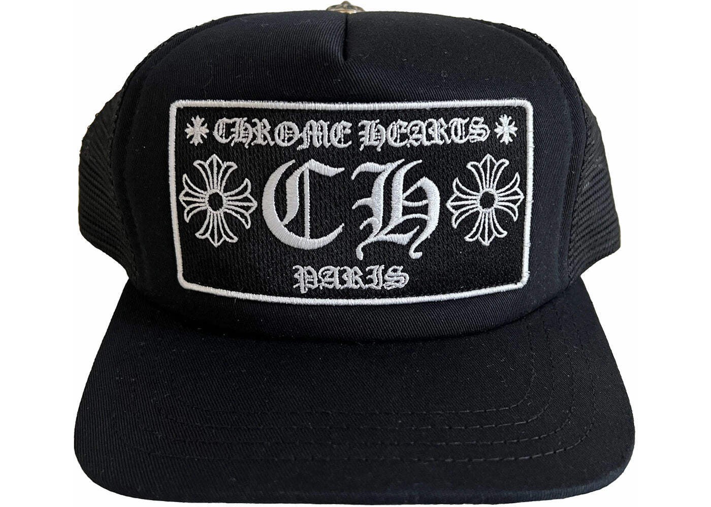 Chrome Hearts CH Paris Trucker Hat Black