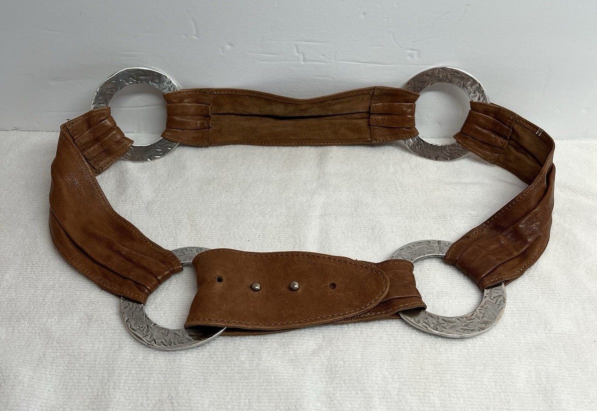 Rare Streets Ahead Soft Brown Pintucked Leather and Silver  display picture 3