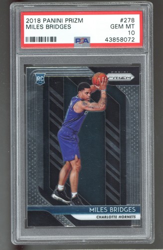 2018-19 Panini Prizm #278 Miles Bridges PSA 10 ROOKIE RC