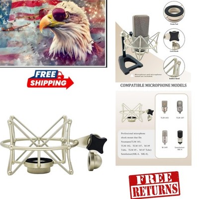 Durable Metal Shock Mount for Neumann TLM 103 & M147 - Adjustable & Reliable