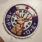 Vintage B.P.O.E. Elks Patch, Elk W/11th Hour Clock, Benevolent Protective Order — photo 4