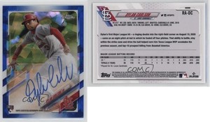 2021 Topps Chrome Sapphire Edition Rookie Auto Dylan Carlson #RA-DC Auto RC