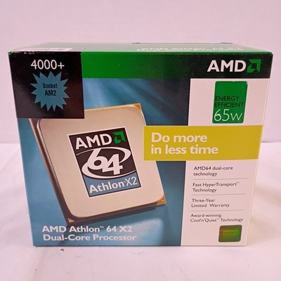 AMD 64 Athlon 64 X2 Dual-Core Processor with 640KB Cache 4000+ Socket AM2 New