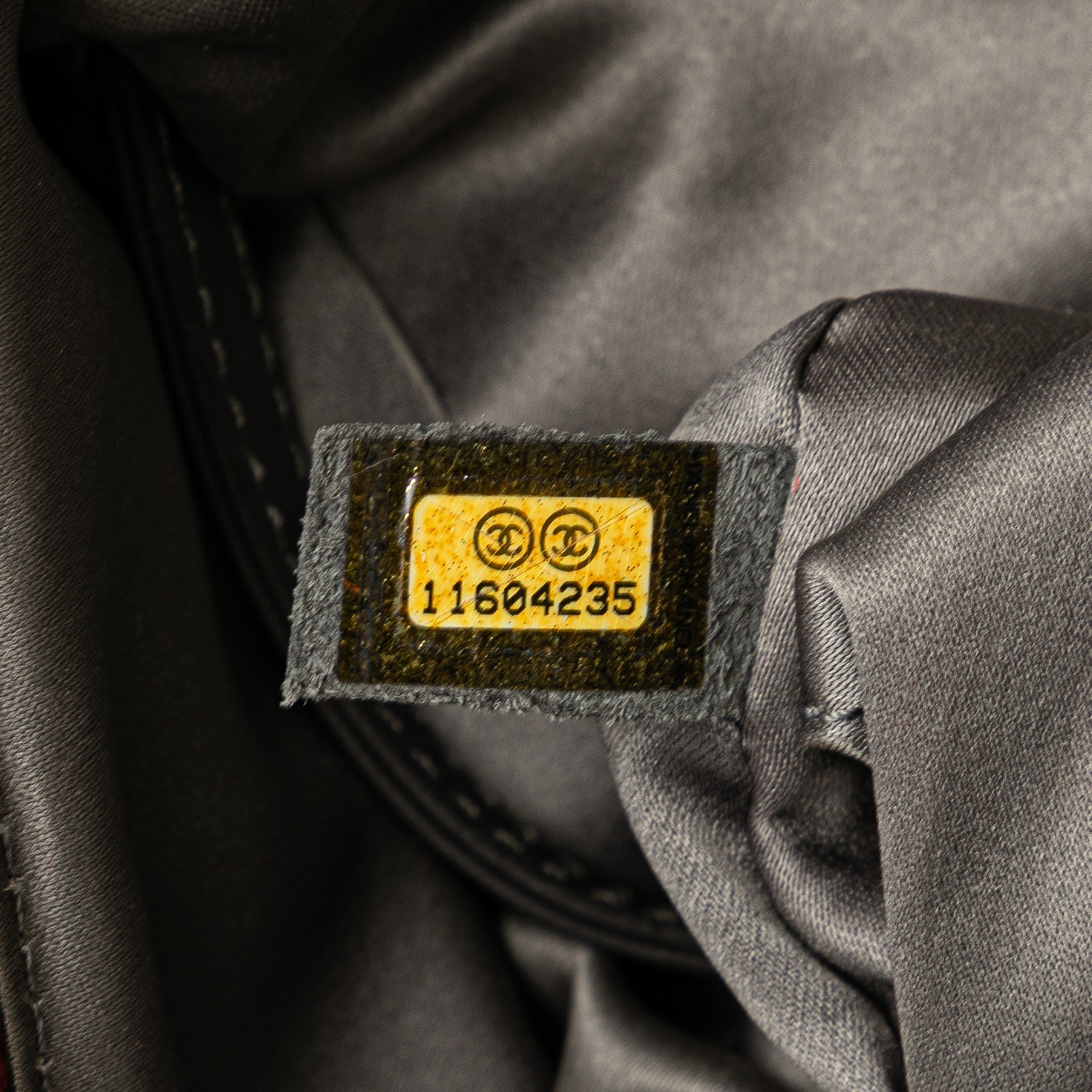 Authenticated Chanel Lambskin Square Stitched Lax… - image 6