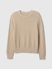 Kids Crewneck Sweater - Size M8 - Beige/Cream - New  Sealed