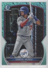 2023 Bowman Chrome Prospects Aqua Shimmer Refractor /125 Samuel Munoz ux1
