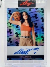 Nika Muhl 2025 Leaf Metal Under Armour Foil Auto RC Storm U Conn Rare Version