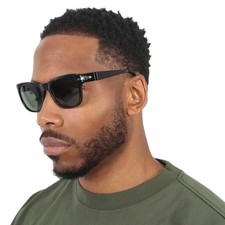 Persol Green Square Unisex Sunglasses PO3313S 95/31 55 PO3313S 95/31 55