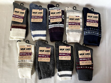 MUK LUKS 1 Pair Boot Socks Women's 6-11 Men's 6-10 Crew Socks Various Colors