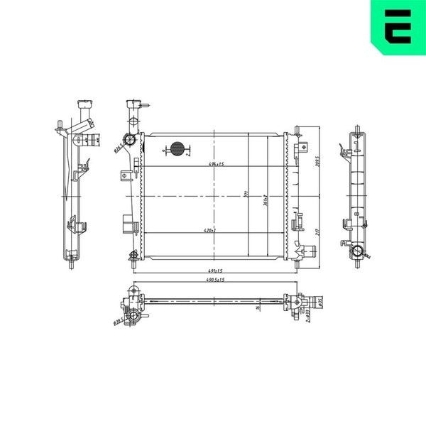 MotorküHler WasserküHler ERA 673586 FüR KIA Picanto 2 TA Fuel LPG-image
