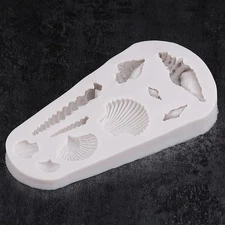 3D Seashell Conch Silicone Chocolate Fondant Mold Cake Decorating Baking Mould