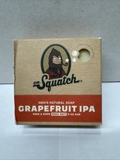 Dr. Squatch Grapefruit IPA Mens Women Bar Soap 141g Zero Grit Beer Hops Citrus