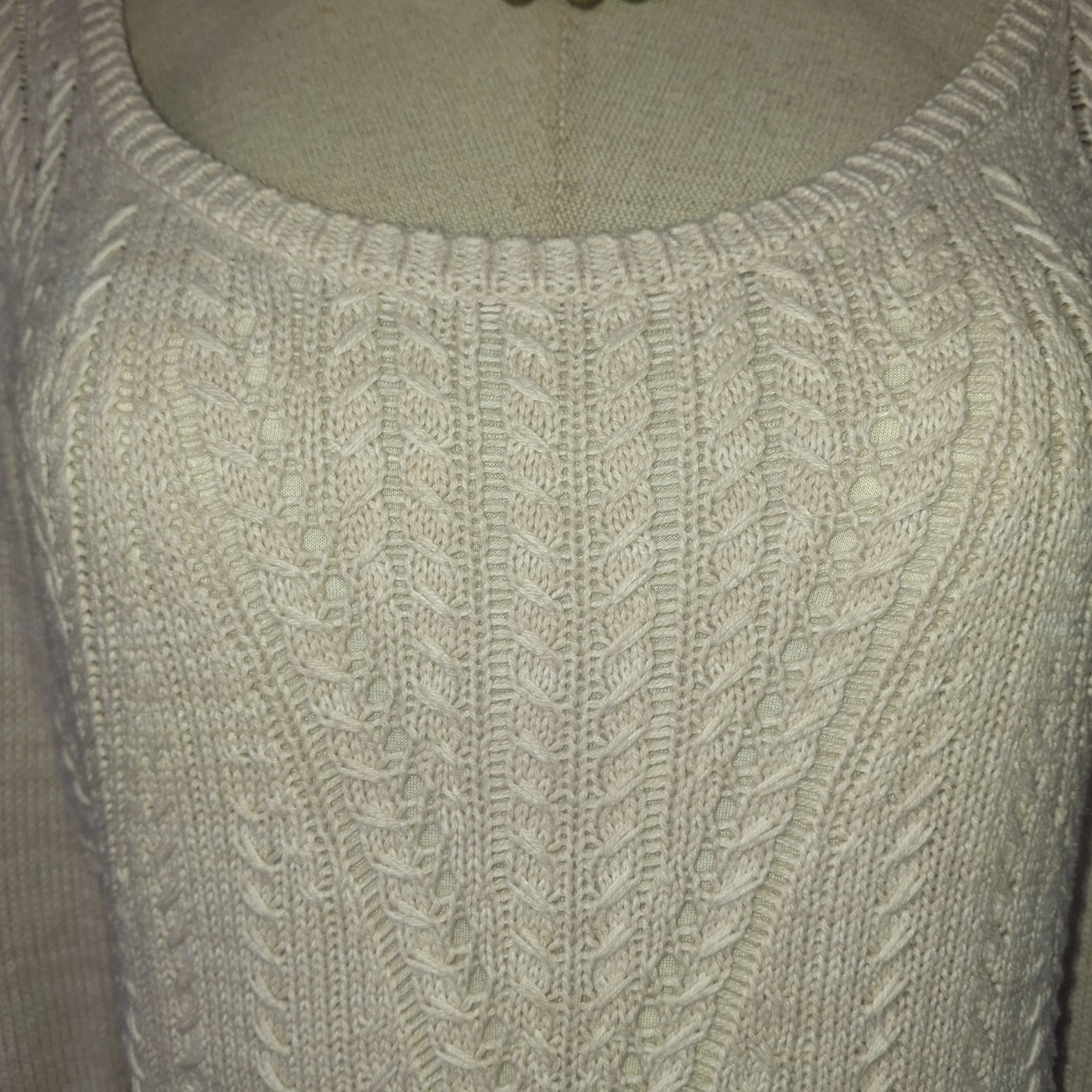 UNDERCOVER Abito Victorias Secret Pointelle in maglia color crema taglia M Medium