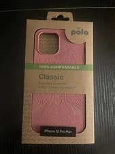 Pela iPhone 12 Pro Max Soft Phone Case Back Cover Cassis 100% Compostable