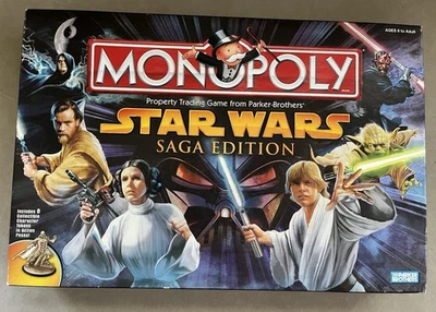 STAR WARS SAGA EDITION MONOPOLY GAME Complete 2005 - Photo 1/4