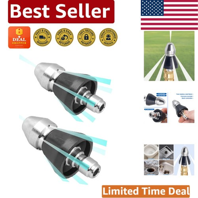 #ad #ad Efficient Pressure Washer Nozzle Set 5000 PSI 3 8#x27;#x27; Quick Connection 2 Pack $26.09