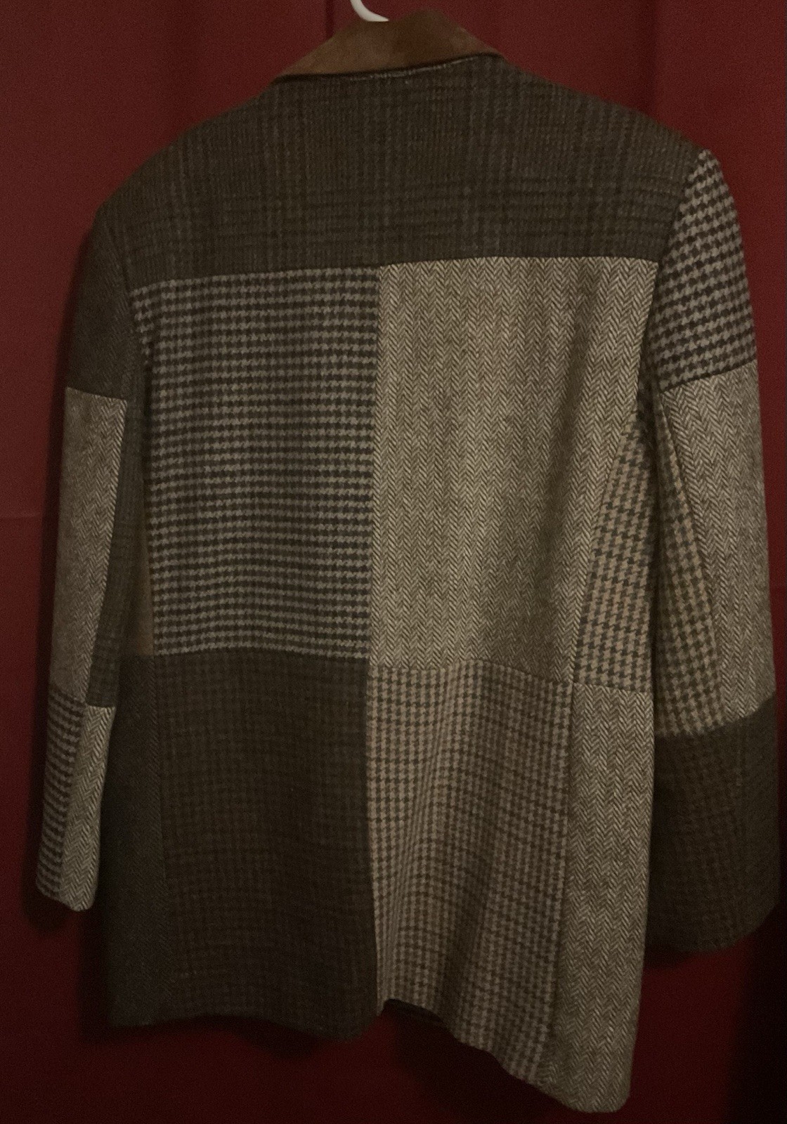 Character Suburban Wear Wool Patchwork Blazer W/ … - image 2