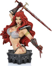 Women of Dynamite Blood-Splattered Red Sonja Bust Statue Artist Proof Edition