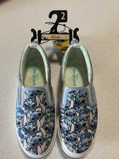 Disney Lilo and Stitch Slip-on Shoes Girls Kids Size 2 Blue
