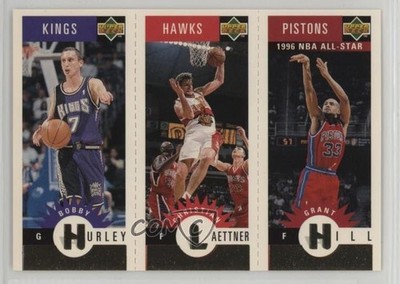 1996 Collector's Choice Gold Bobby Hurley Christian Laettner Grant Hill HOF 1dm7
