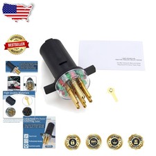 Heavy Duty 7-Way Trailer Tester Plug - 12V DC Truck Light Circuit Diagnostic