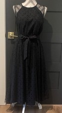 Draper James Lace Overlay Black Sleeveless Dress Size S