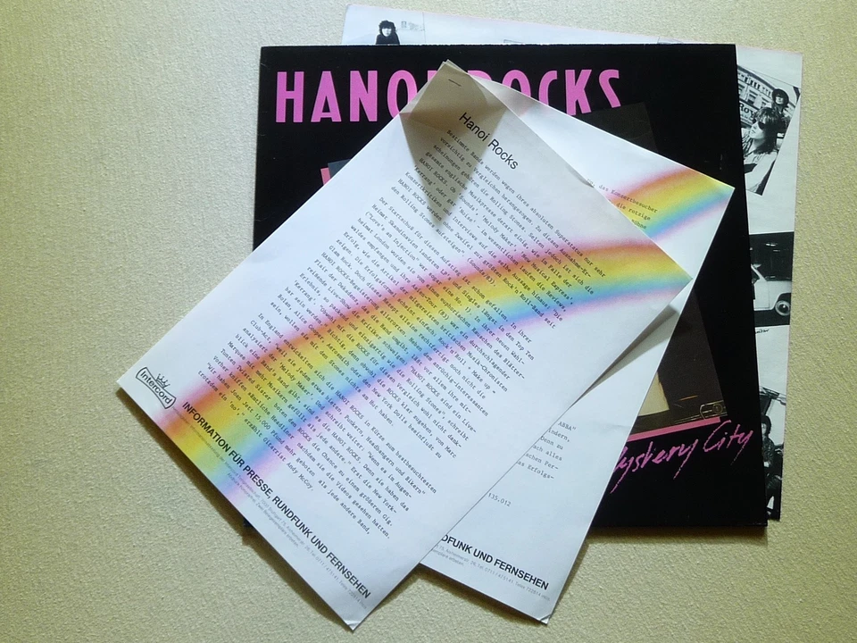 Hanoi Rocks – Back To Mystery City (Promo + Promo-Sheet, Incl. Beilage, Unpl.) - Bild 2 von 4