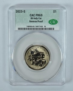 2023-S American Innovation $1 IN Indy Car Reverse PR69 CAC CACg *4351