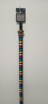 Kurt Geiger Metallic Rainbow Eagle Head Skinny Belt Sz L/XL Kurt Geiger London Metallic Rainbow Leather Eagle Head  main image 4