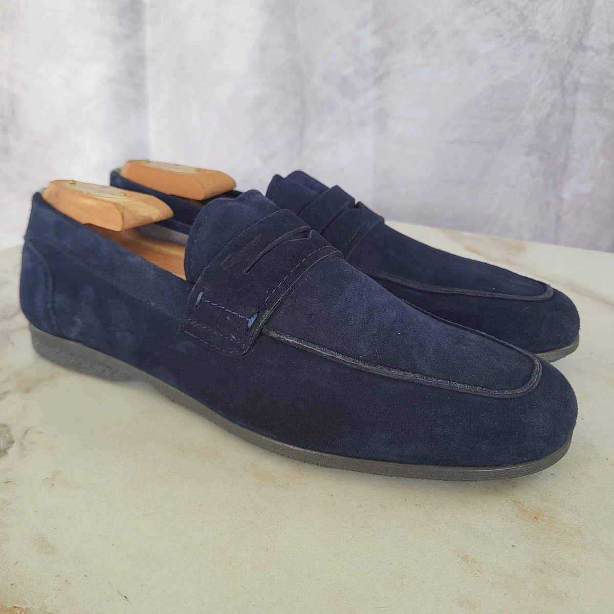 Salvatore Ferragamo Men\'s Blue Velvet Danny Loafers 13D, US 14D Salvatore Ferragamo Men main image 2