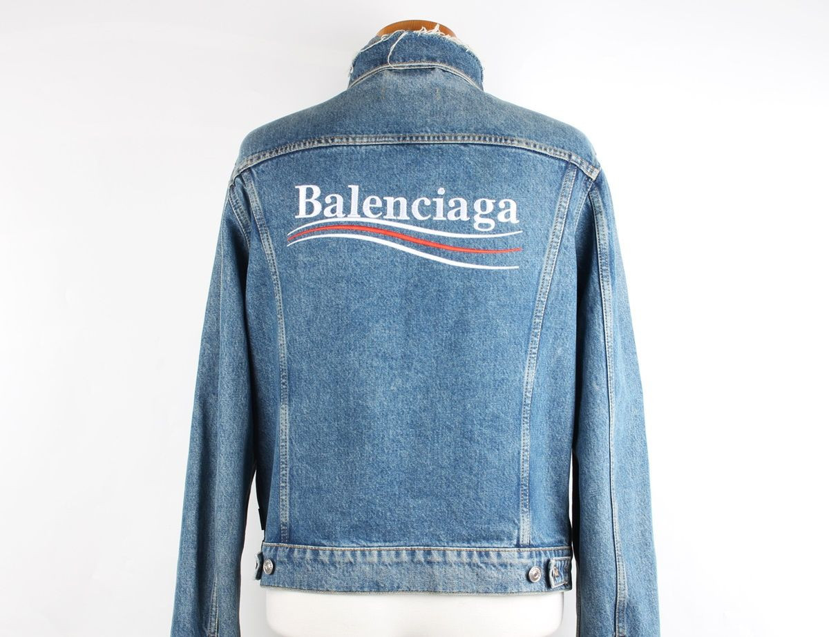 Balenciaga Denim Jacket with Wave Logo 46 SKU1234 | eBay Balenciaga Denim Jacket with Wave Logo 46 SKU1234 | eBay