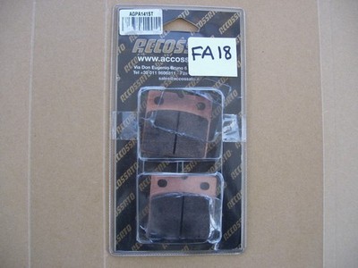 Accossato Brake Pads AGPA141ST  (EBC FA18 For Fitment See Reverse) NOS