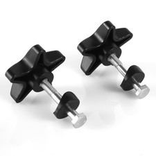 PEUTIER 2 Sets Rollator Walker Replacement Knobs, Comfortable Medium, Black