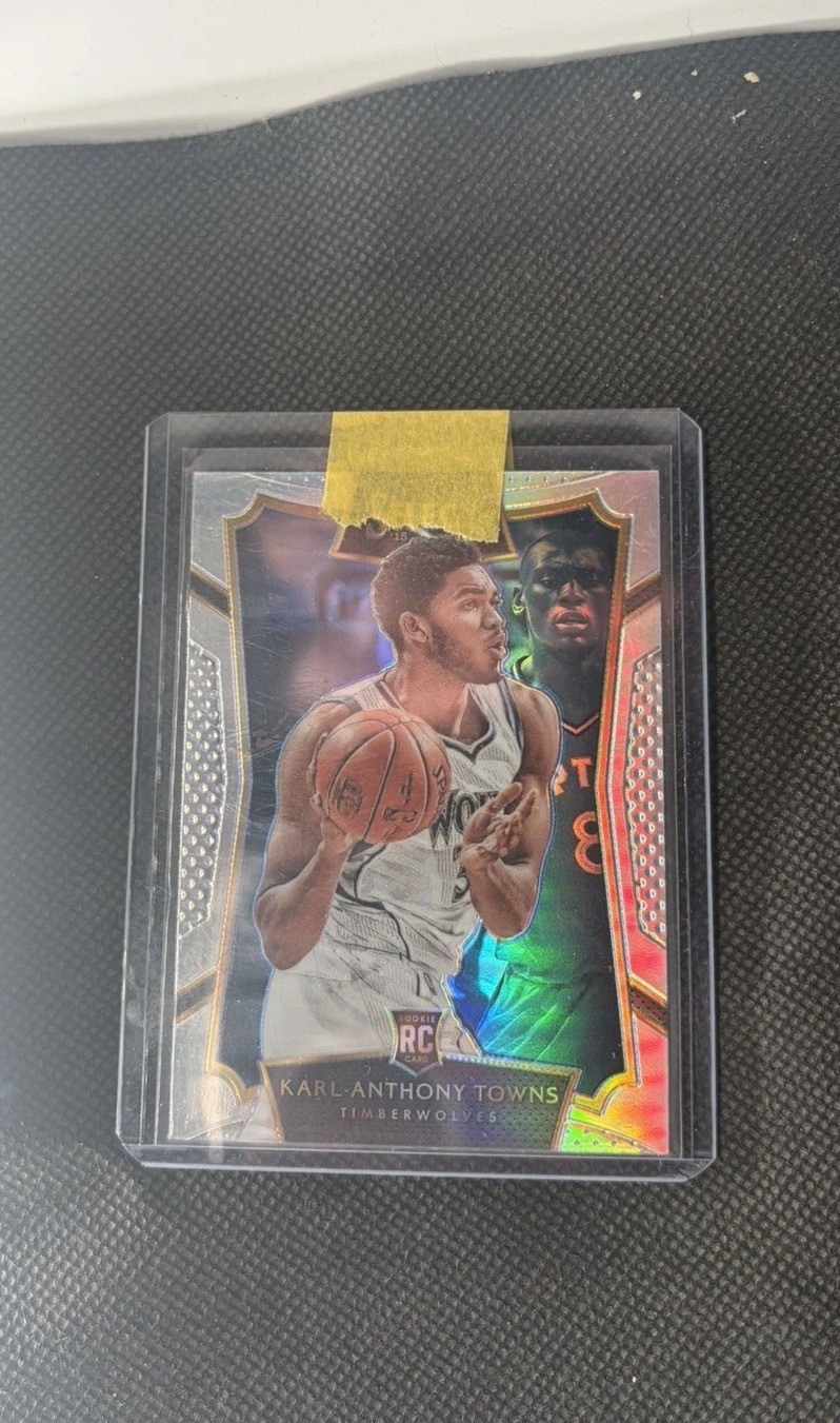 2015 Panini Select Concourse Silver Prizm Karl-Anthony Towns #16 Rookie RC