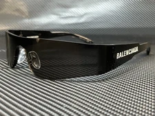 BALENCIAGA BB0041S 001 Grey Rectangular 99 mm Unisex Sunglasses