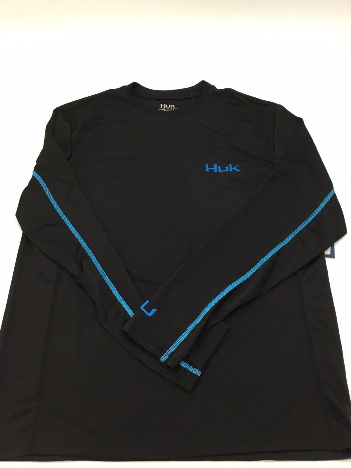 Huk Y Icon Long Sleeve Tshirt, Black, Small