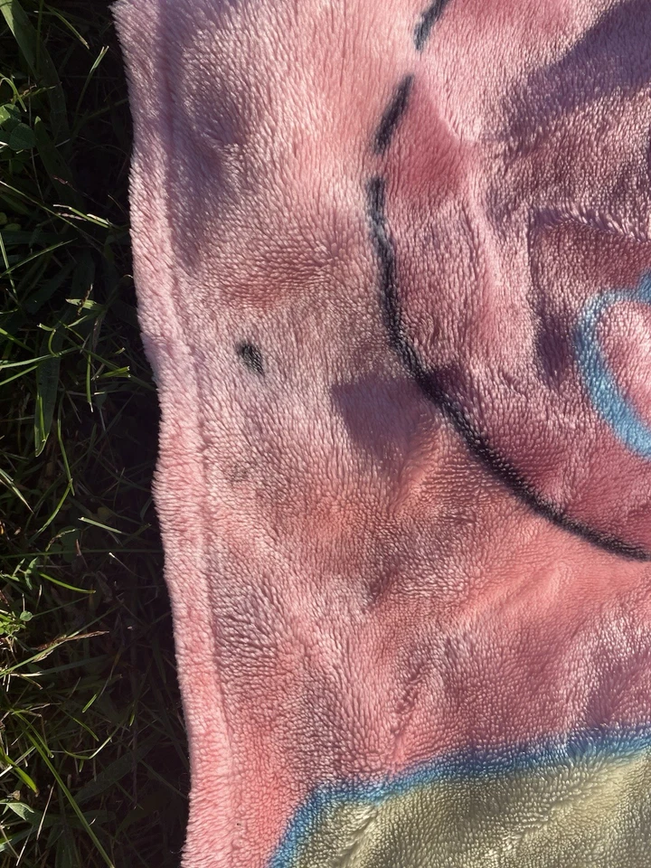 Baby Looney Tunes Acrílico Azul Manta Juego Amigos Bugs Bunny Lucas Foto 4 de 4