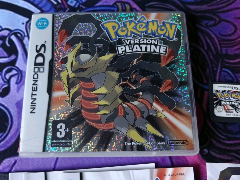Jeu Pokémon Version Platine Pour Nintendo DS 3DS Complet Boîte Notice Points Vip, photo 2 sur 5