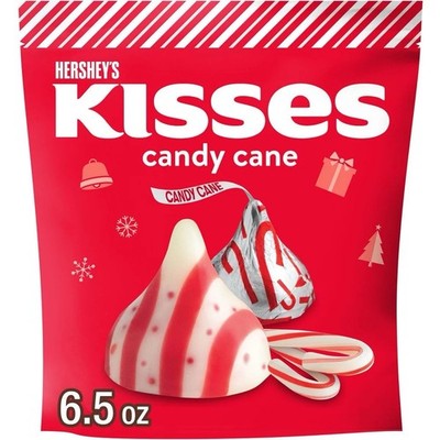 Hershey s Kisses Candy Cane Mint 6.5oz Packs