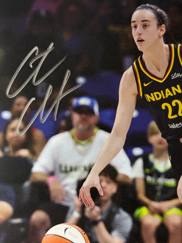 CAITLIN CLARK SIGNED Photo 11X14 WNBA INDIANA FEVER w/COA (ACA) + FREE SHIP - Image 3 of 4